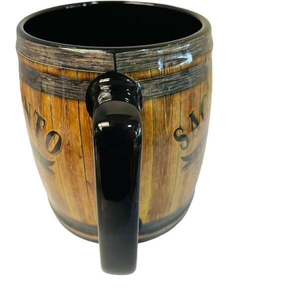 Sacramento State Capital Barrel Mug 14 Oz Wood Print Ceramic - Picture 3 of 7
